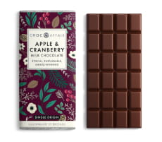 apple&cranberry chocolate bar